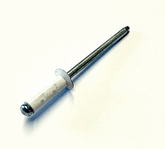 4.8mm X 12mm MULTIGRIP RIVET CSK Aluminium Body / Steel Stem (2.0mm-7.5mm GRIP RANGE) **WHITE** 